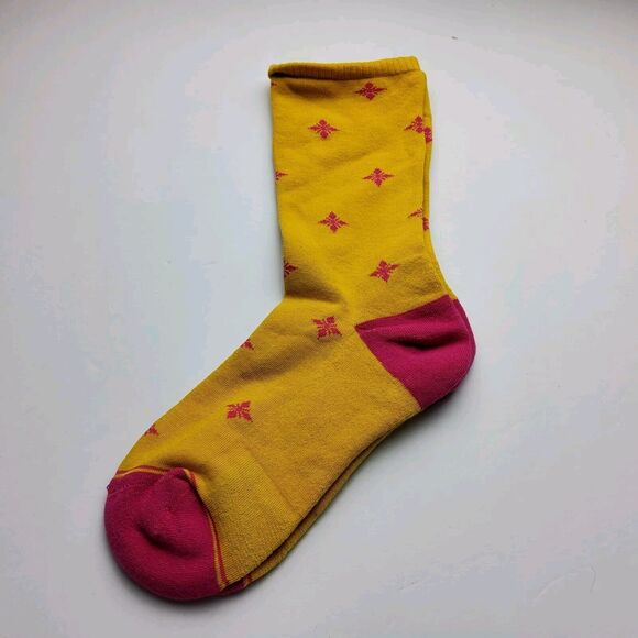 Voxx Life Stasis Neuro Socks Wellness Crew Floral Star Size S (Women's 4-7) - Picture 4 of 4